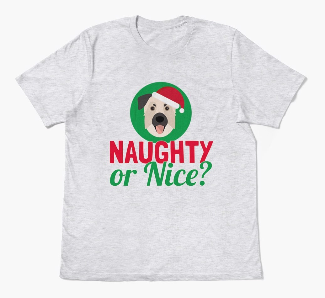 'Naughty or Nice?' - Personalised {breedFullName} Adult T-Shirt