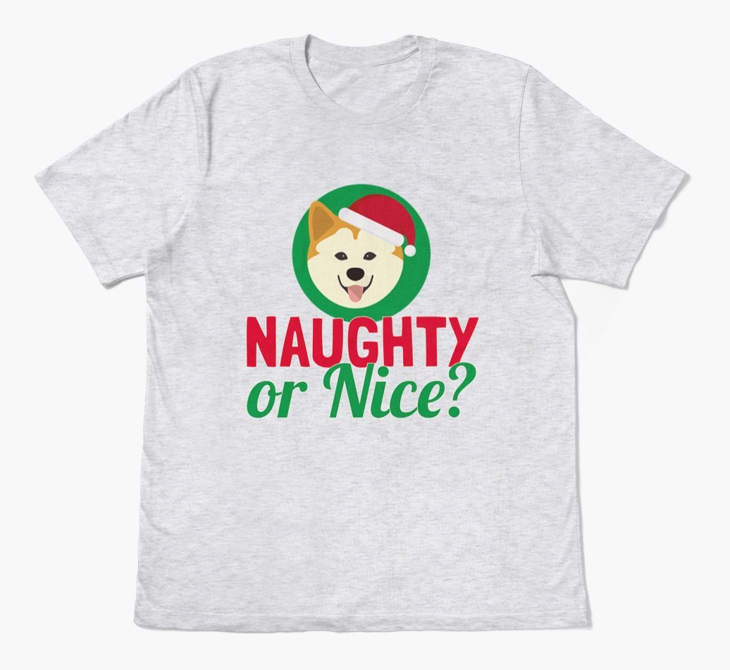 'Naughty or Nice?' - Personalised {breedFullName} Adult T-Shirt