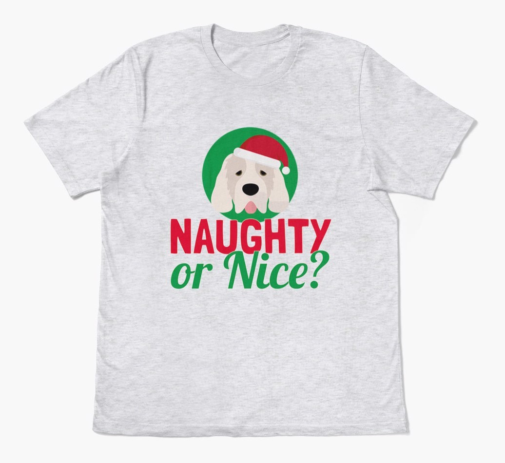 'Naughty or Nice?' - Personalized {breedFullName} Adult T-Shirt