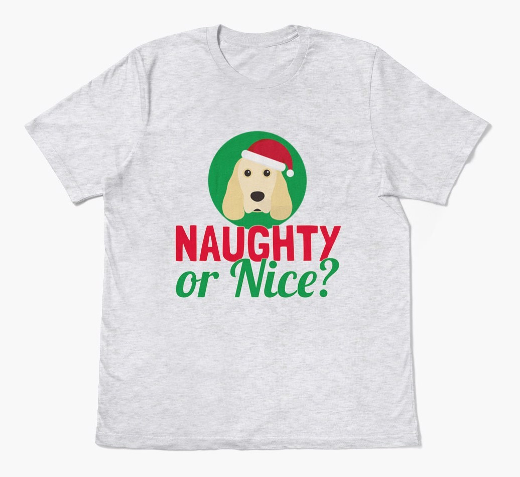 'Naughty or Nice?' - Personalised {breedFullName} Adult T-Shirt