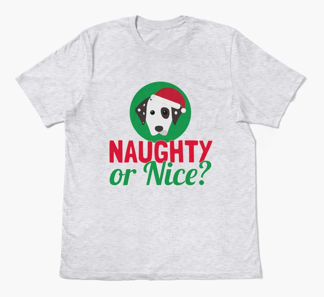 'Naughty or Nice?' - Personalised {breedFullName} Adult T-Shirt