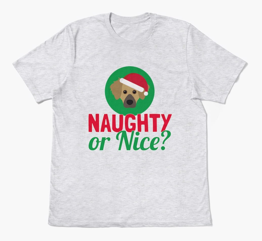 'Naughty or Nice?' - Personalised {breedFullName} Adult T-Shirt