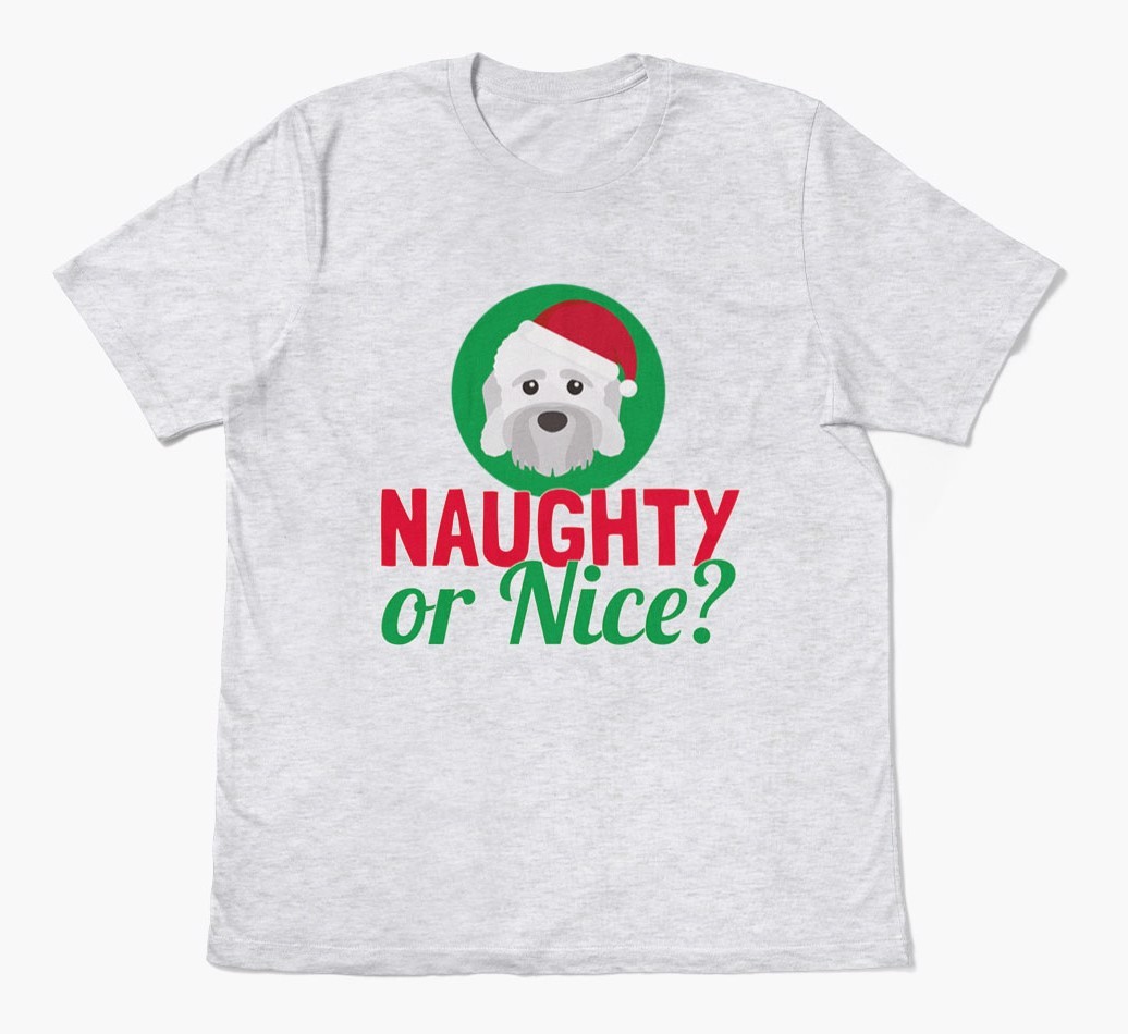 'Naughty or Nice?' - Personalised {breedFullName} Adult T-Shirt
