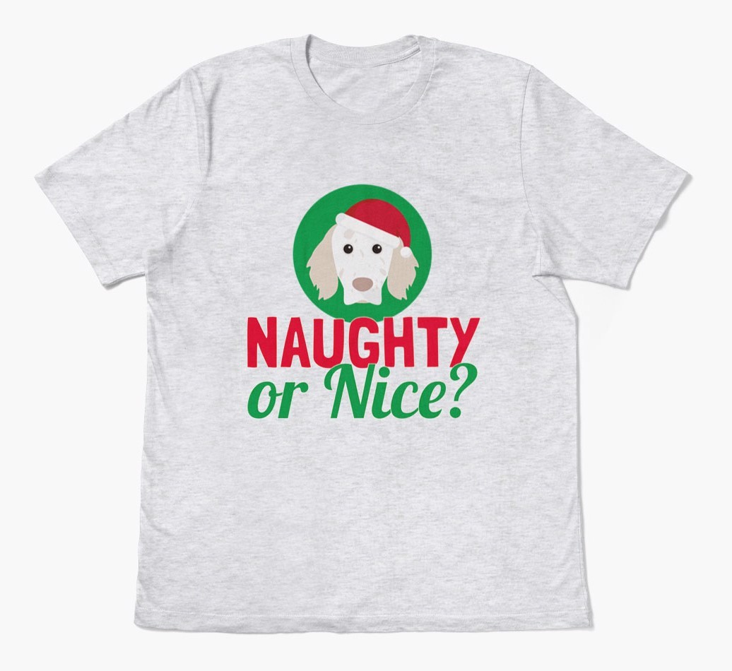 'Naughty or Nice?' - Personalised {breedFullName} Adult T-Shirt