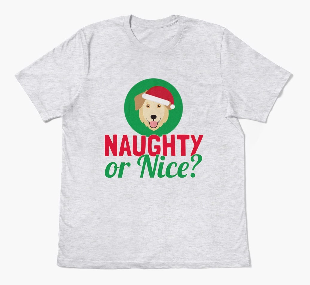'Naughty or Nice?' - Personalised {breedFullName} Adult T-Shirt