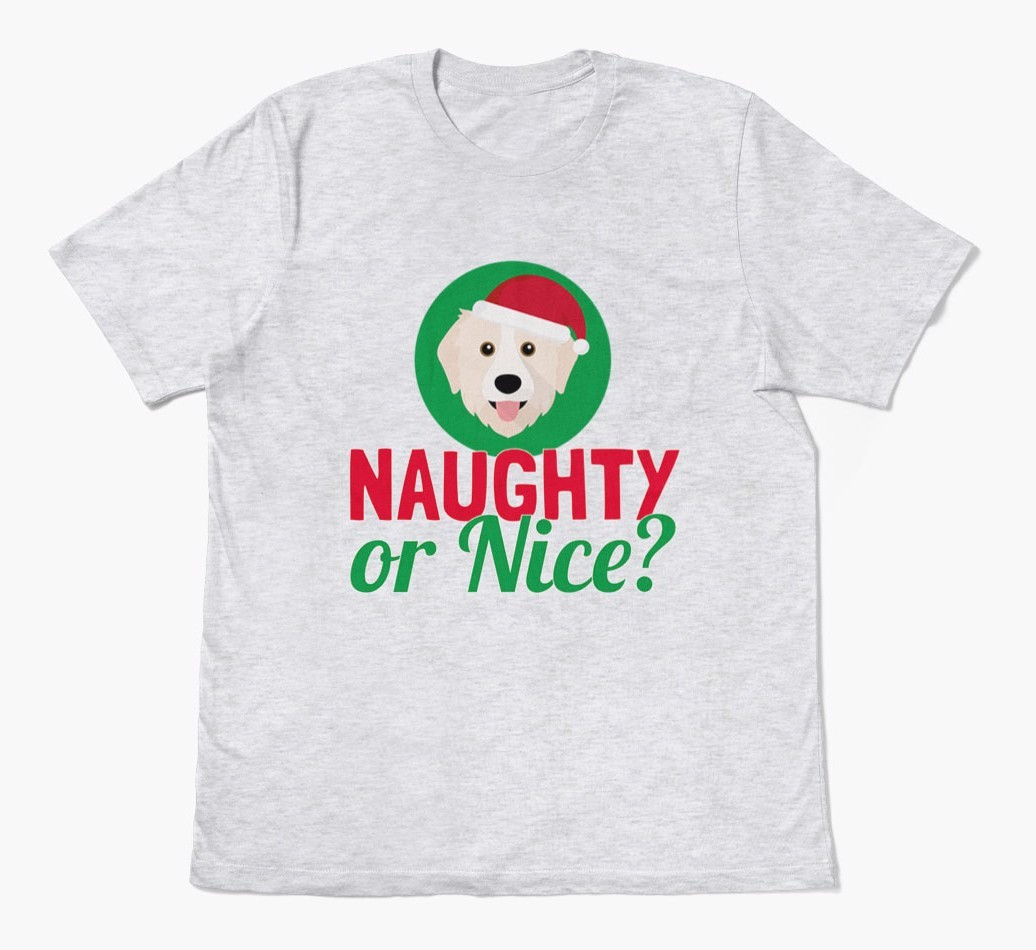 'Naughty or Nice?' - Personalized {breedFullName} Adult T-Shirt