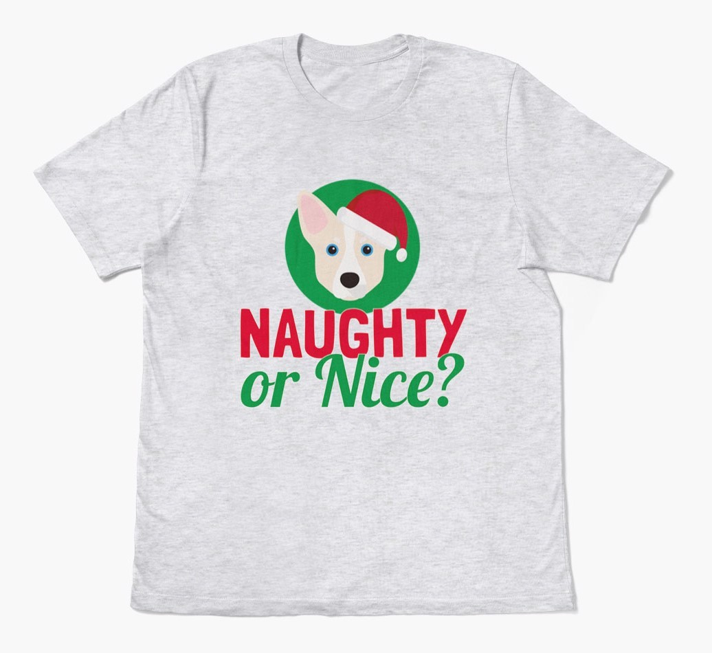 'Naughty or Nice?' - Personalised {breedFullName} Adult T-Shirt