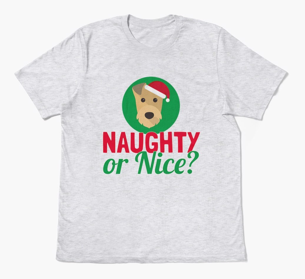 'Naughty or Nice?' - Personalized {breedFullName} Adult T-Shirt