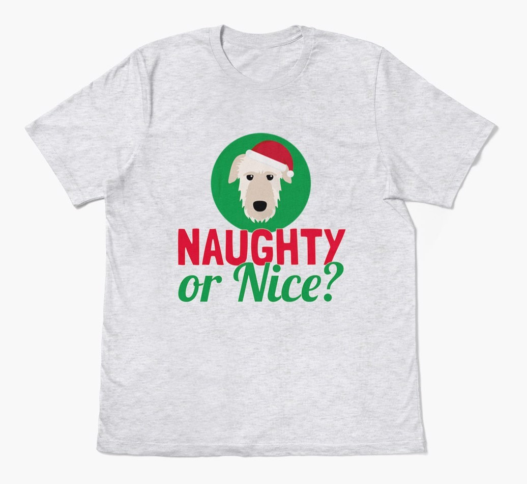 'Naughty or Nice?' - Personalized {breedFullName} Adult T-Shirt