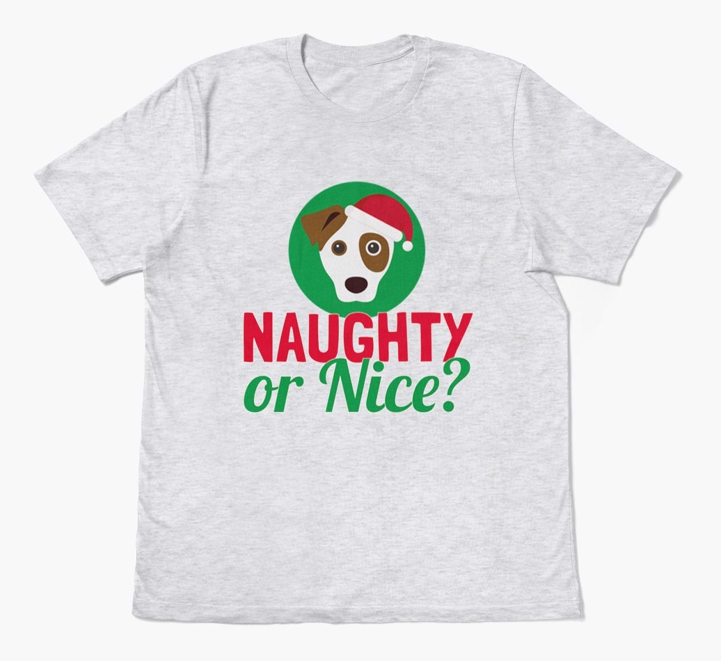 'Naughty or Nice?' - Personalized {breedFullName} Adult T-Shirt