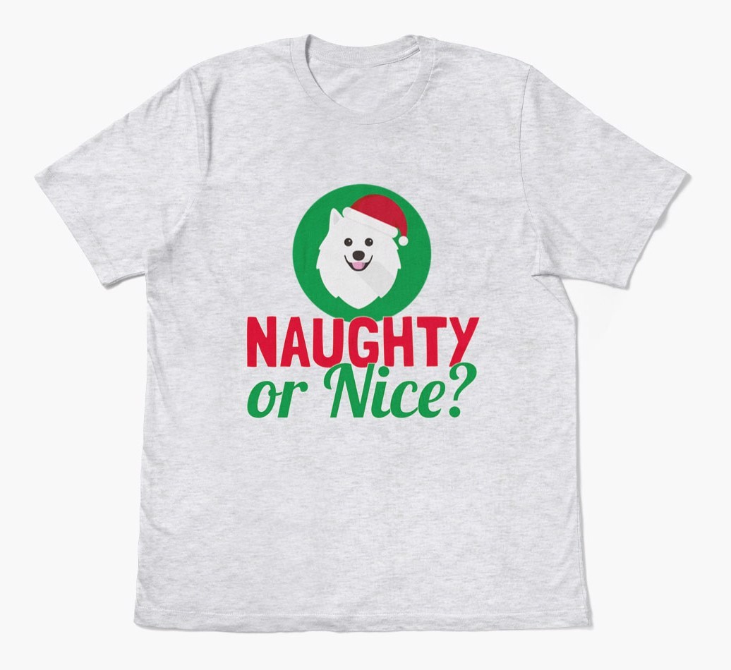 'Naughty or Nice?' - Personalised {breedFullName} Adult T-Shirt