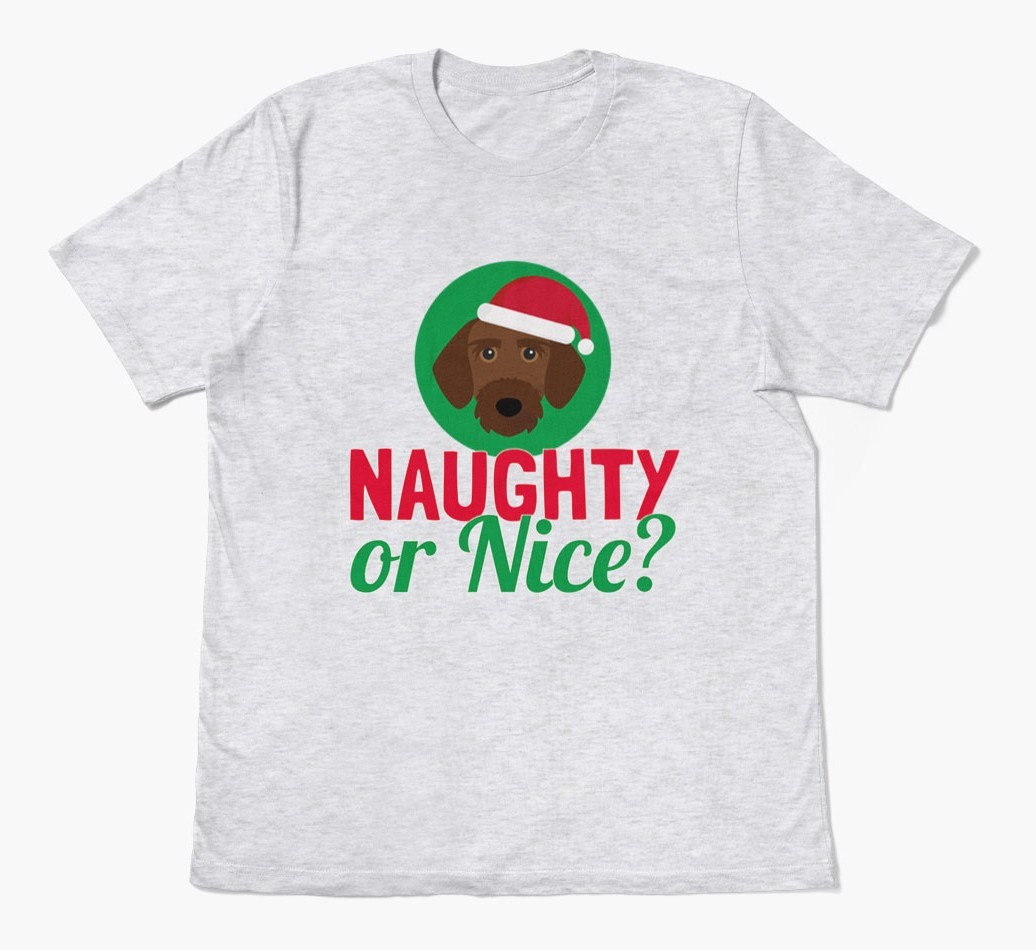 'Naughty or Nice?' - Personalised {breedFullName} Adult T-Shirt