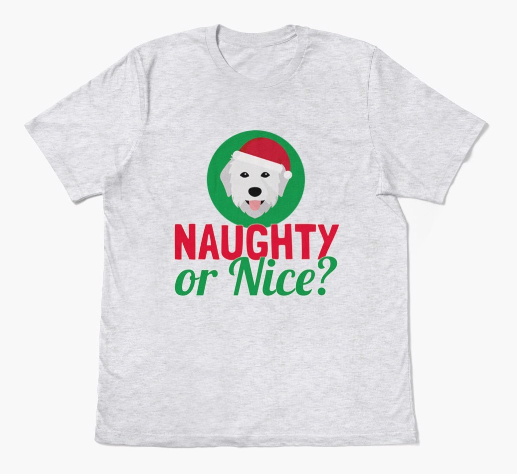 'Naughty or Nice?' - Personalised {breedFullName} Adult T-Shirt
