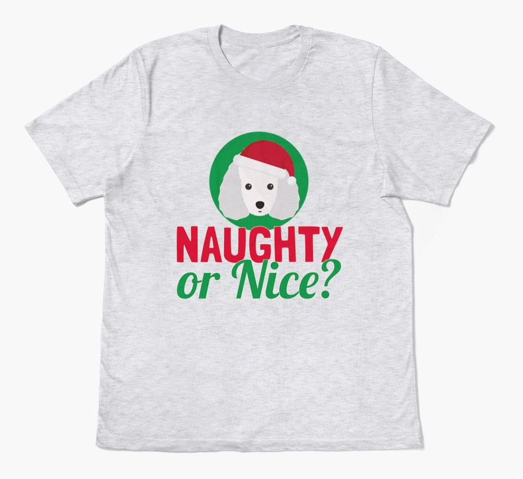 'Naughty or Nice?' - Personalized {breedFullName} Adult T-Shirt