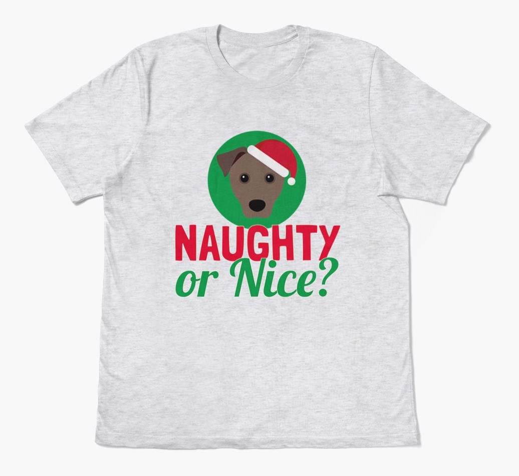 'Naughty or Nice?' - Personalised {breedFullName} Adult T-Shirt
