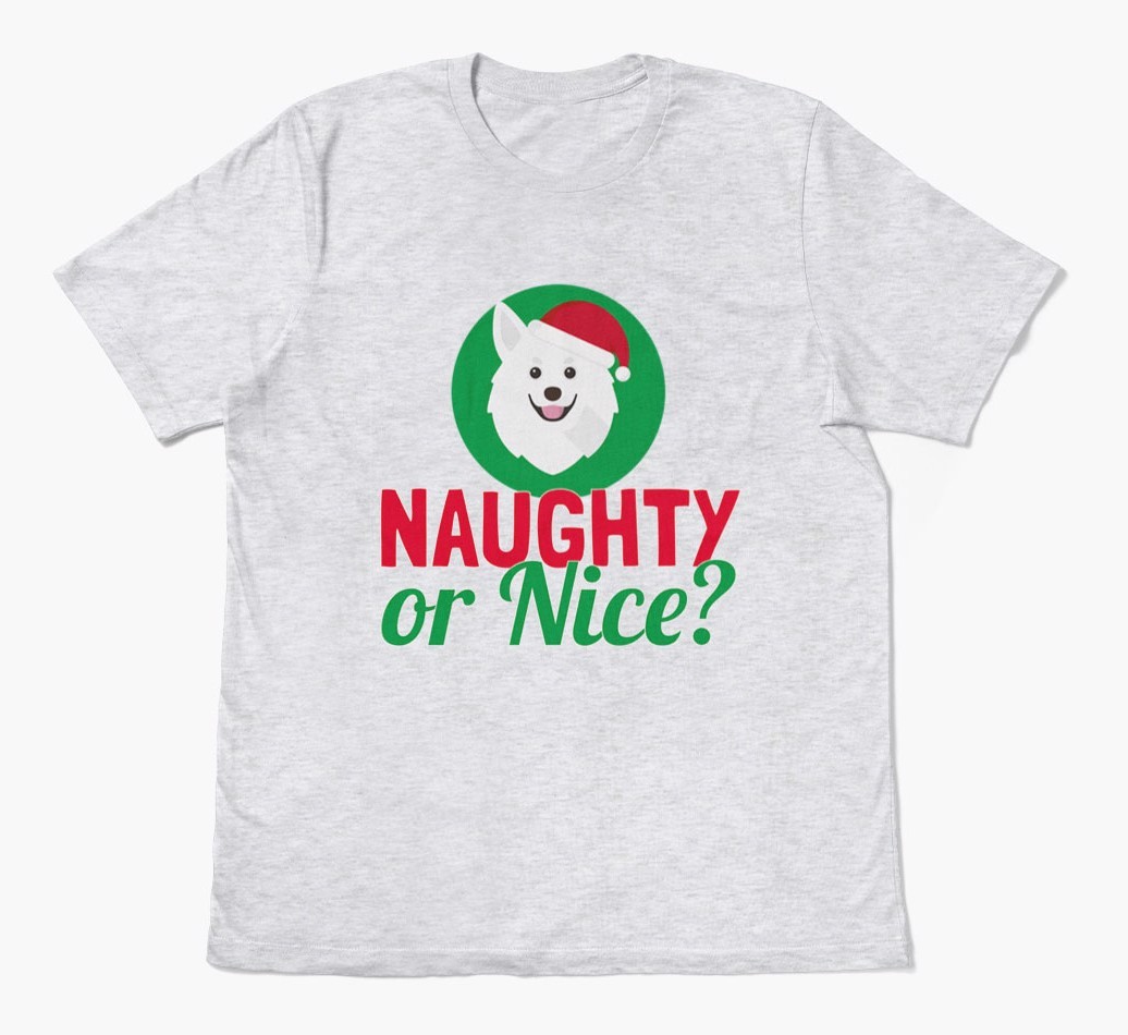 'Naughty or Nice?' - Personalized {breedFullName} Adult T-Shirt