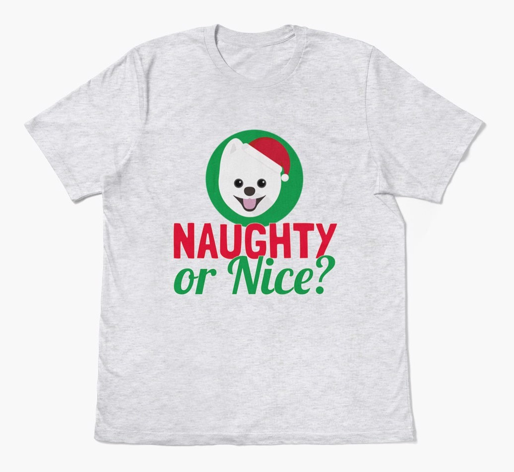 'Naughty or Nice?' - Personalized {breedFullName} Adult T-Shirt