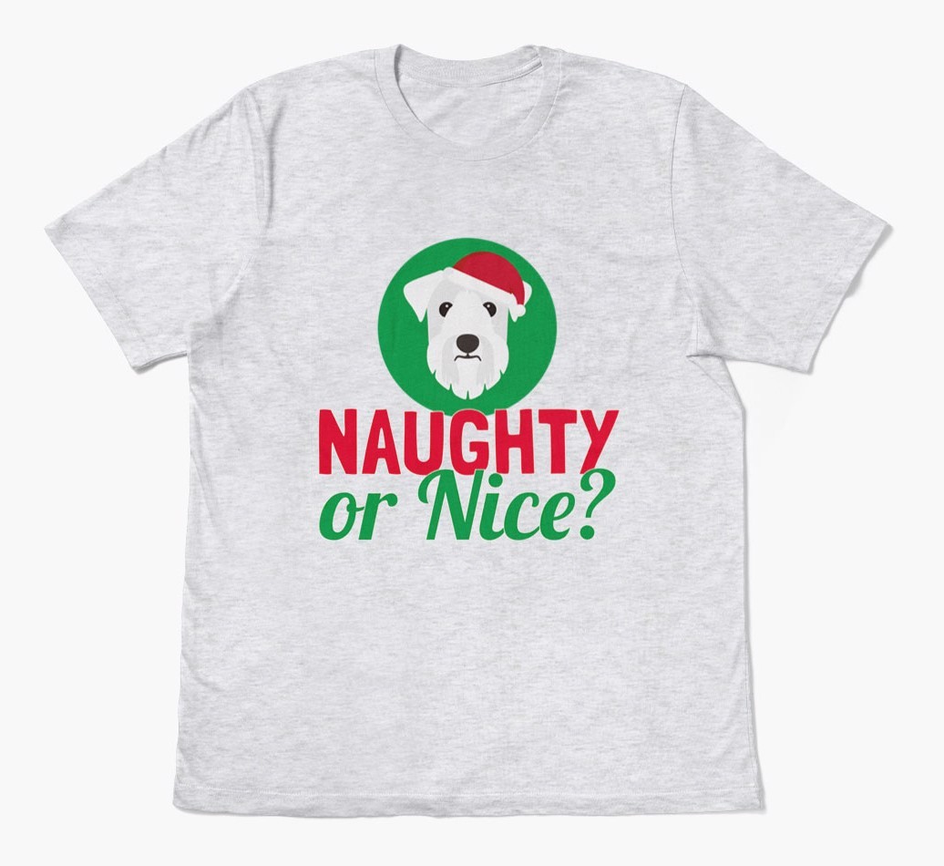 'Naughty or Nice?' - Personalised {breedFullName} Adult T-Shirt