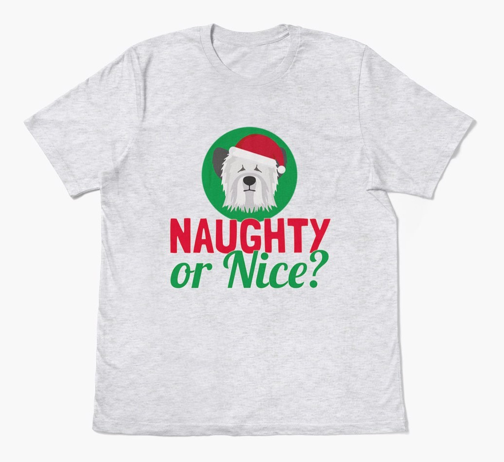 'Naughty or Nice?' - Personalised {breedFullName} Adult T-Shirt