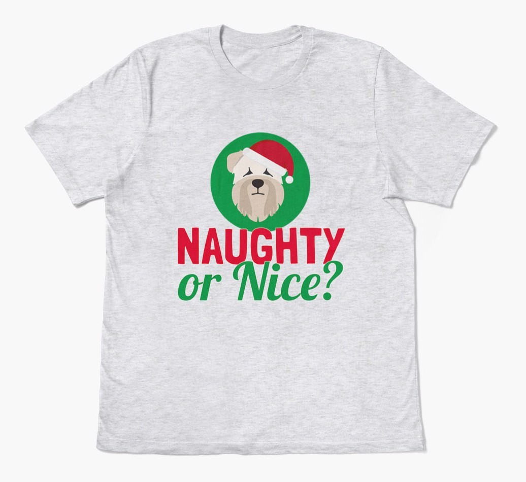 'Naughty or Nice?' - Personalized {breedFullName} Adult T-Shirt