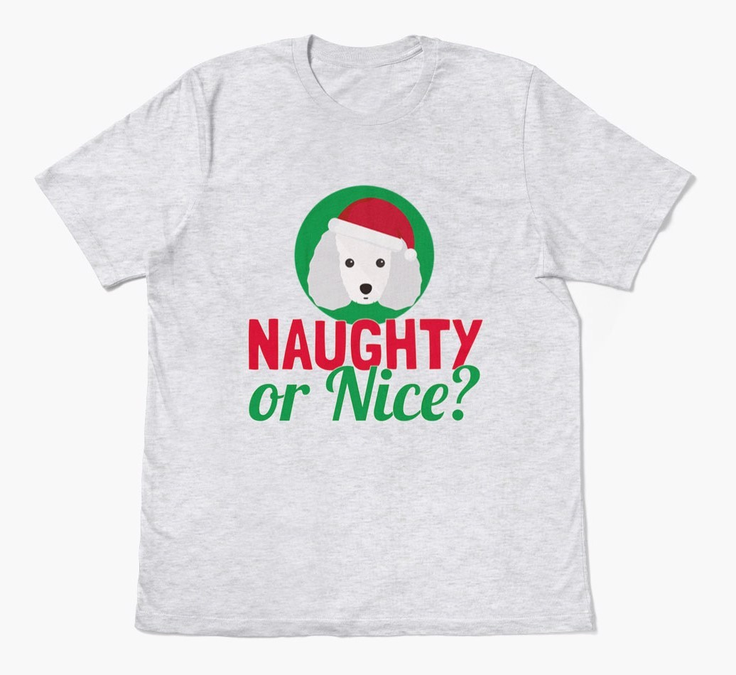 'Naughty or Nice?' - Personalised {breedFullName} Adult T-Shirt