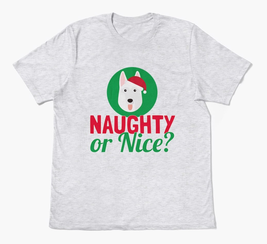 'Naughty or Nice?' - Personalised {breedFullName} Adult T-Shirt