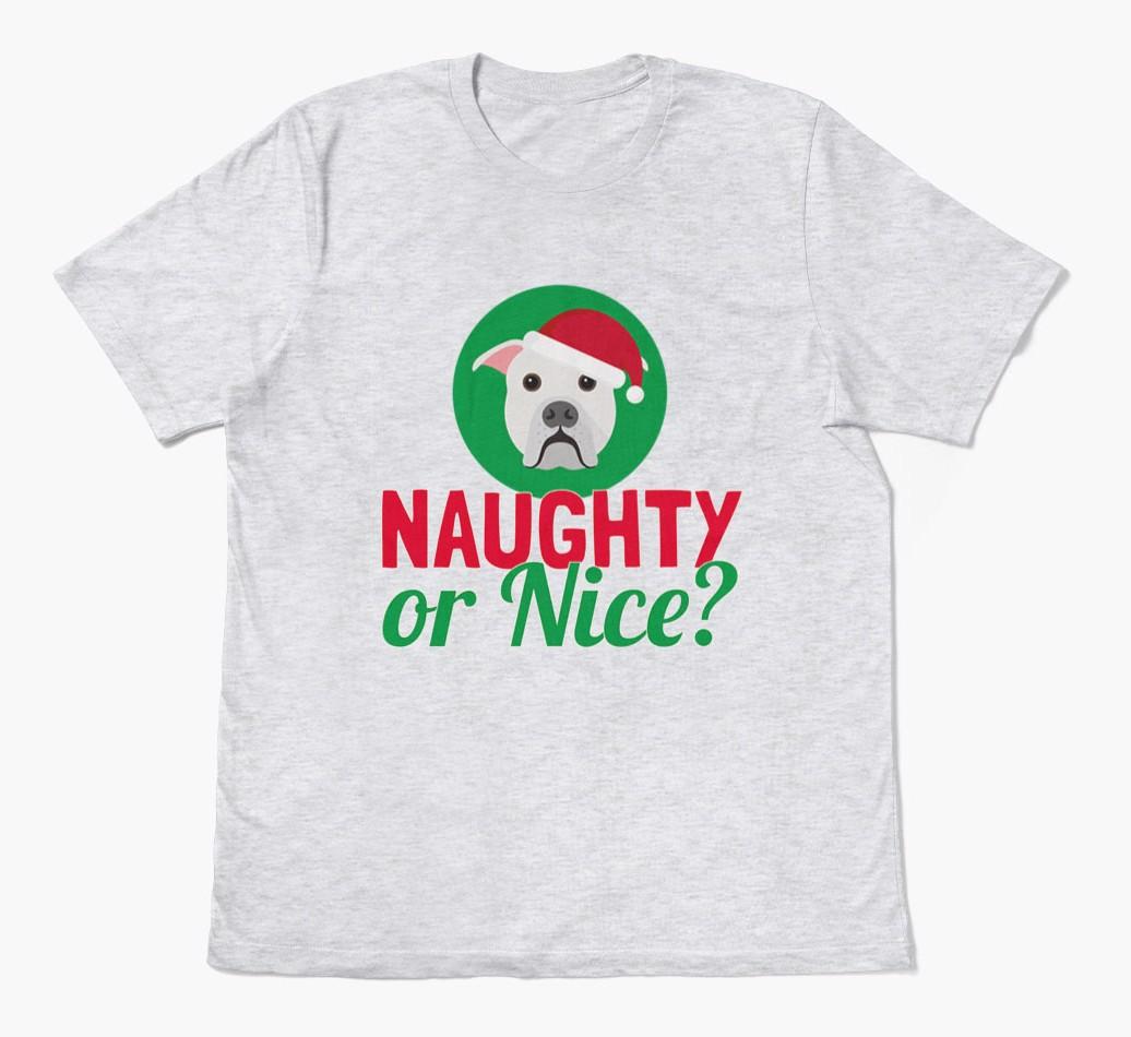 'Naughty or Nice?' - Personalized {breedFullName} Adult T-Shirt