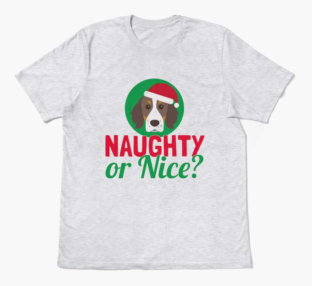 'Naughty or Nice?' - Personalized {breedFullName} Adult T-Shirt