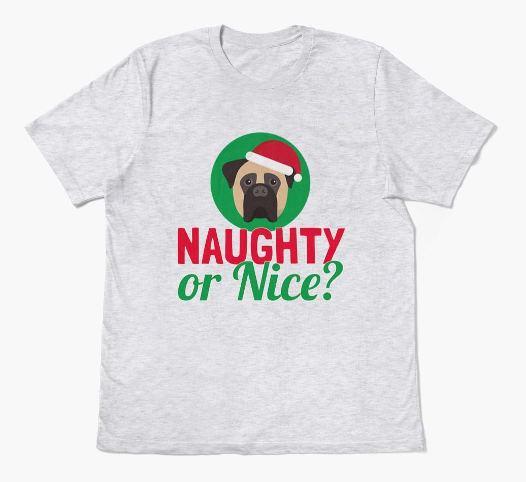 'Naughty or Nice?' - Personalized {breedFullName} Adult T-Shirt