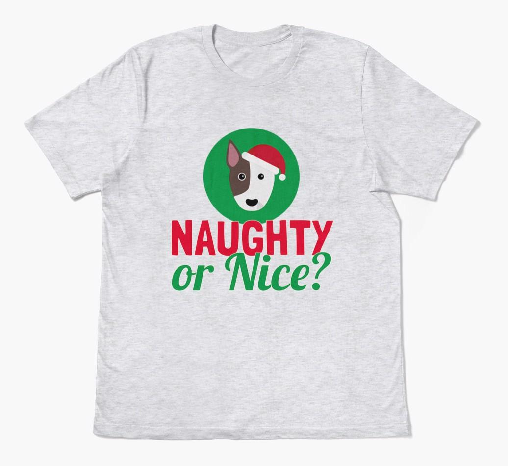 'Naughty or Nice?' - Personalized {breedFullName} Adult T-Shirt