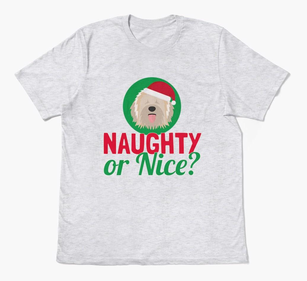 'Naughty or Nice?' - Personalized {breedFullName} Adult T-Shirt