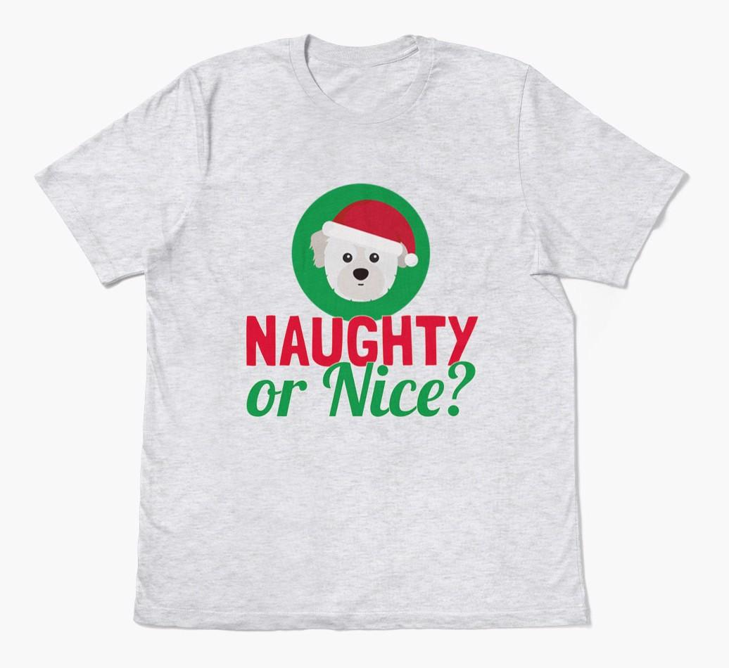 'Naughty or Nice?' - Personalized {breedFullName} Adult T-Shirt