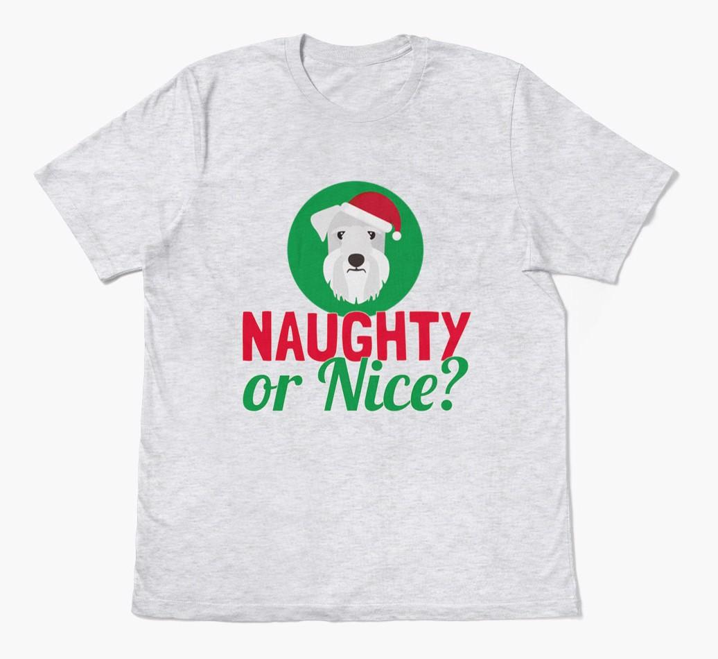 'Naughty or Nice?' - Personalized {breedFullName} Adult T-Shirt