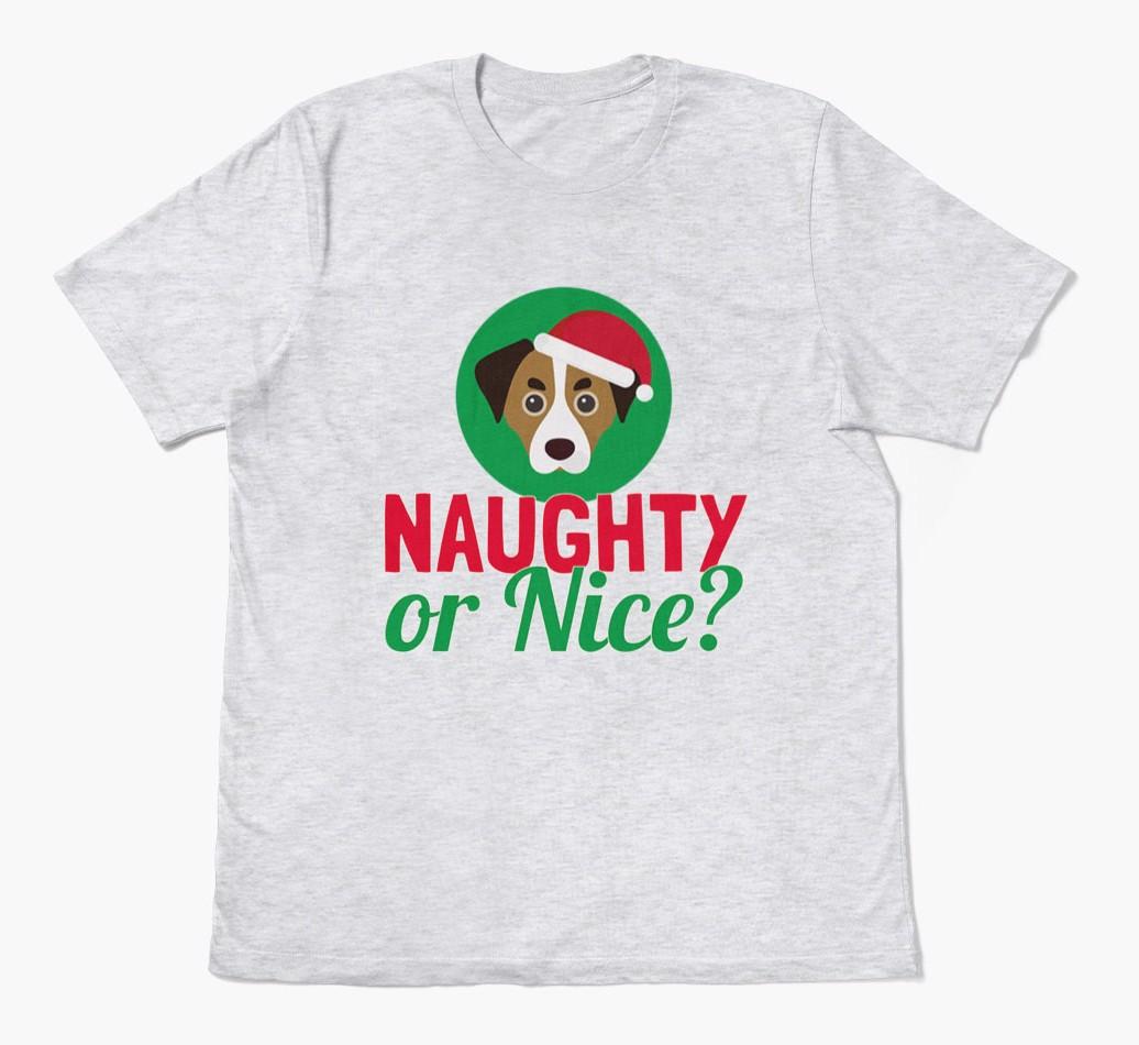 'Naughty or Nice?' - Personalized {breedFullName} Adult T-Shirt