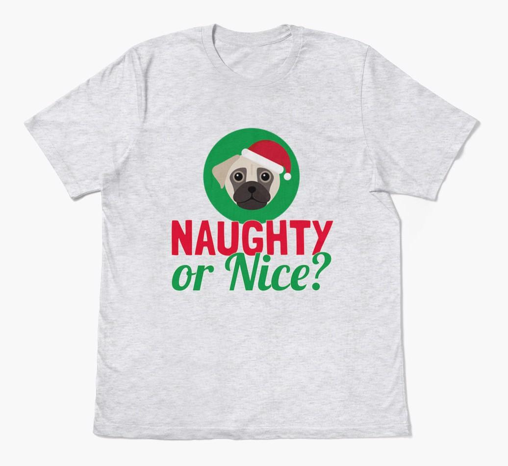'Naughty or Nice?' - Personalized {breedFullName} Adult T-Shirt