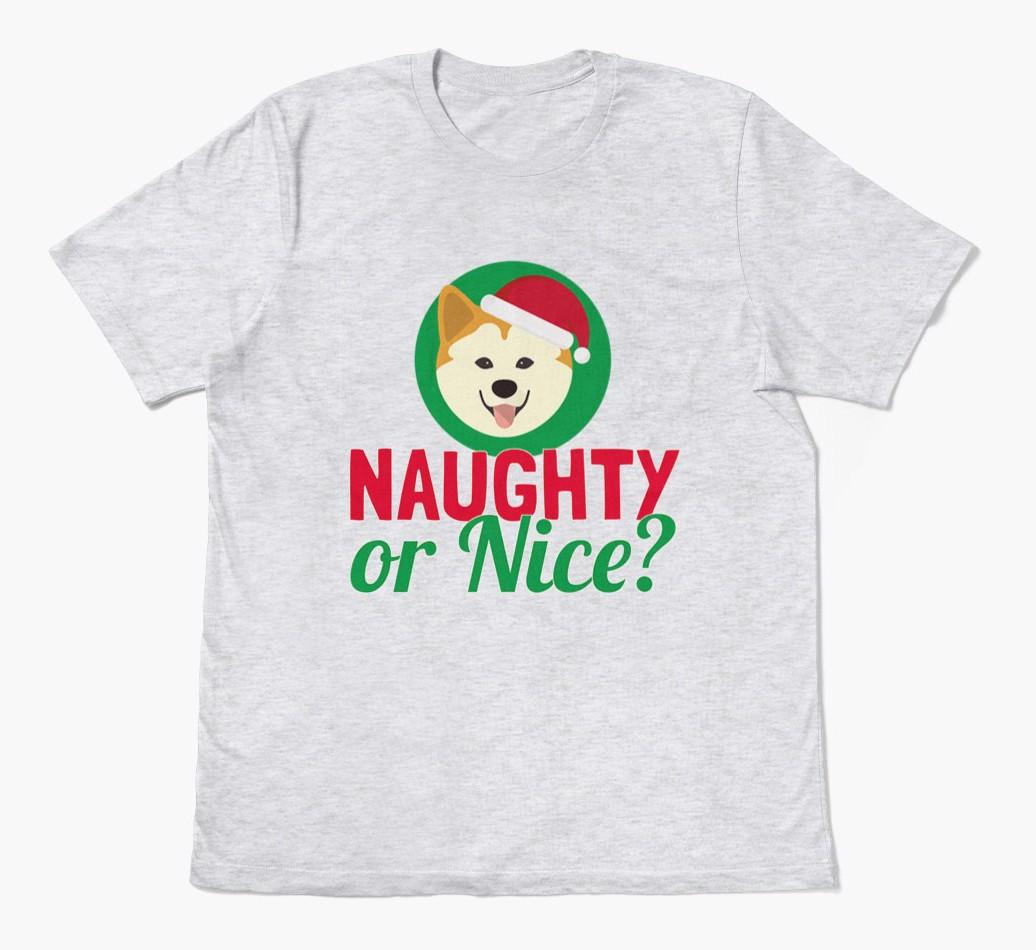 'Naughty or Nice?' - Personalized {breedFullName} Adult T-Shirt