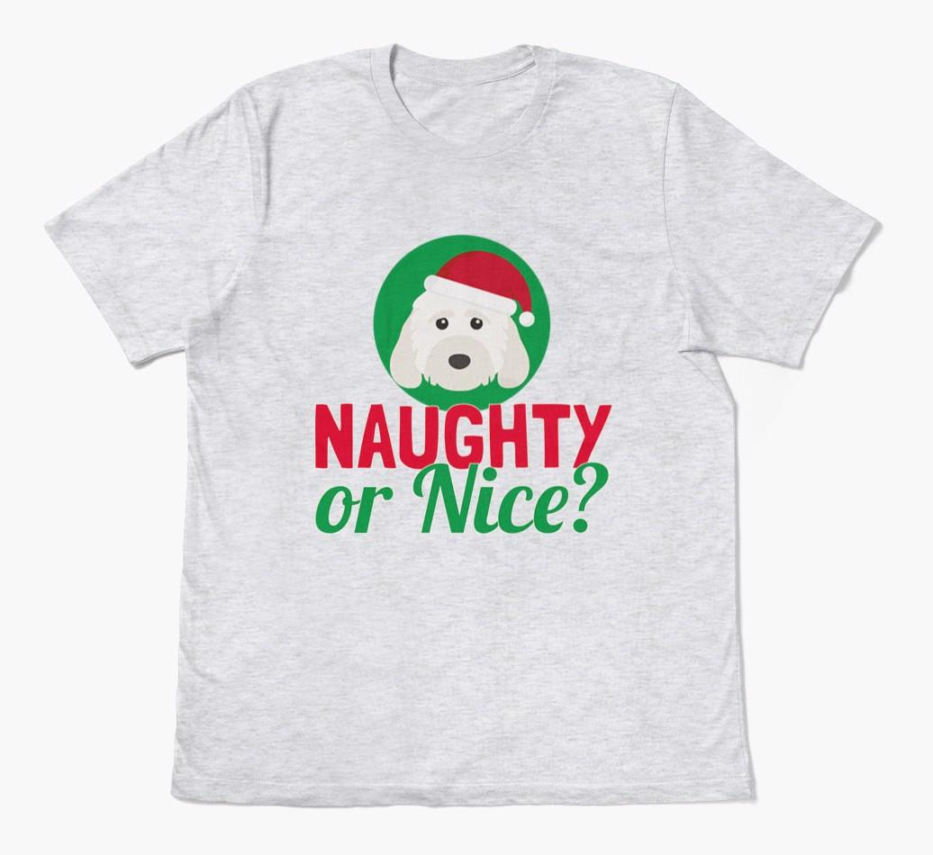 'Naughty or Nice?' - Personalized {breedFullName} Adult T-Shirt