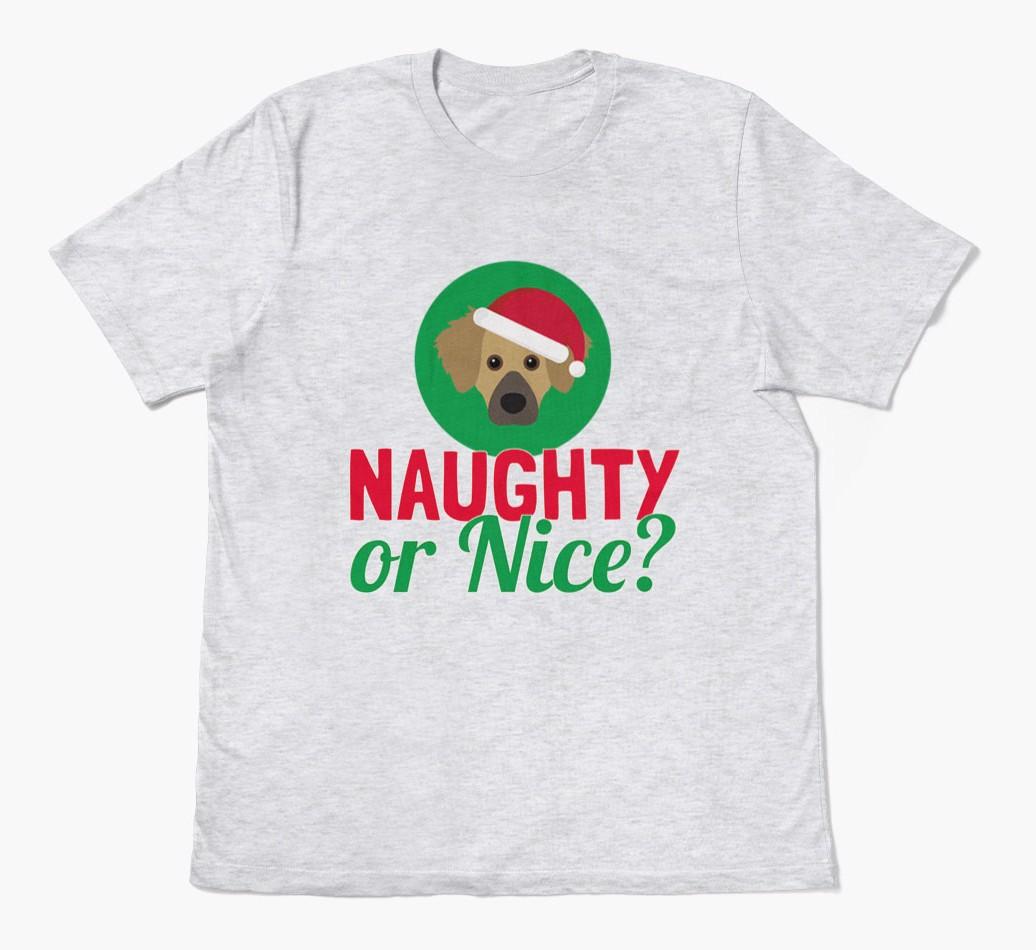 'Naughty or Nice?' - Personalized {breedFullName} Adult T-Shirt