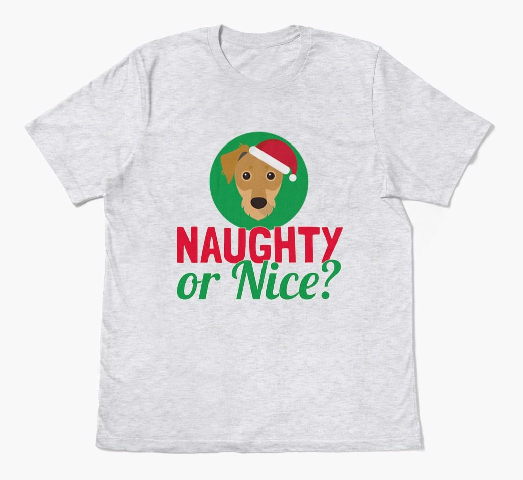 'Naughty or Nice?' - Personalized {breedFullName} Adult T-Shirt