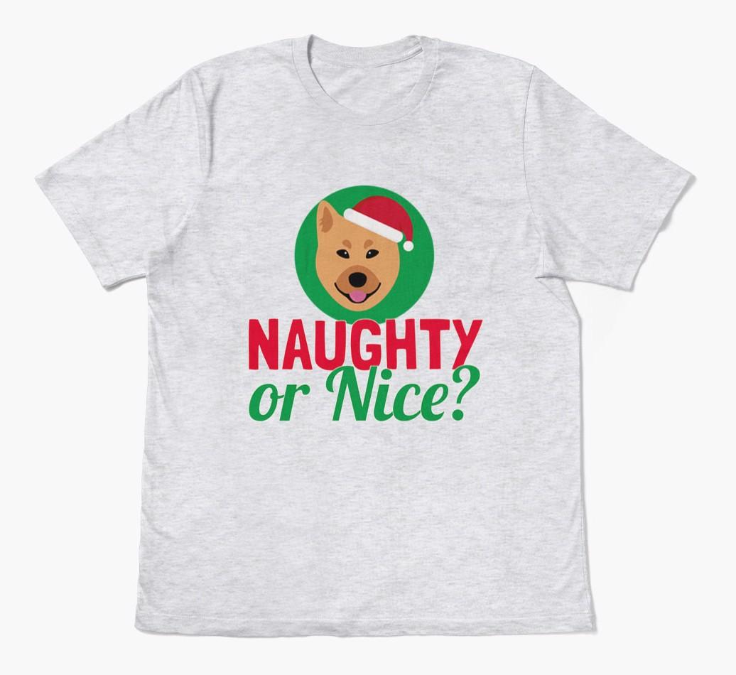 'Naughty or Nice?' - Personalized {breedFullName} Adult T-Shirt