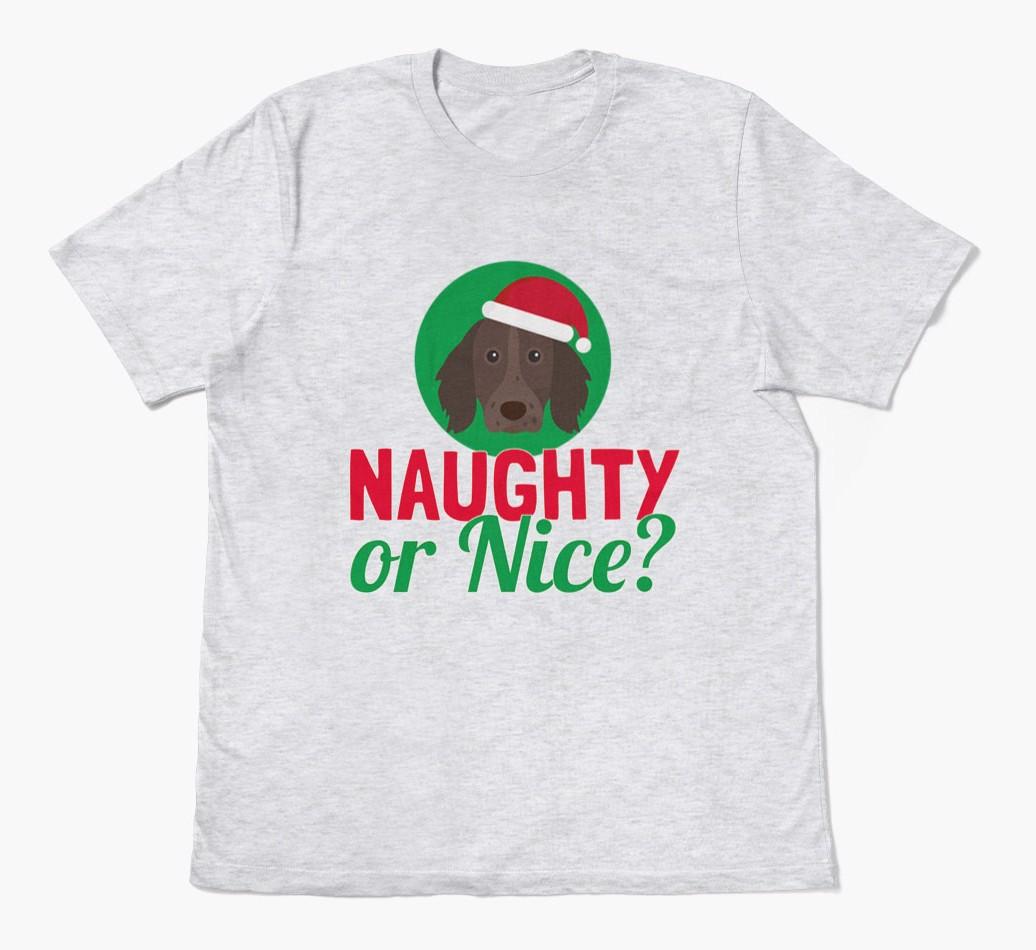 'Naughty or Nice?' - Personalized {breedFullName} Adult T-Shirt