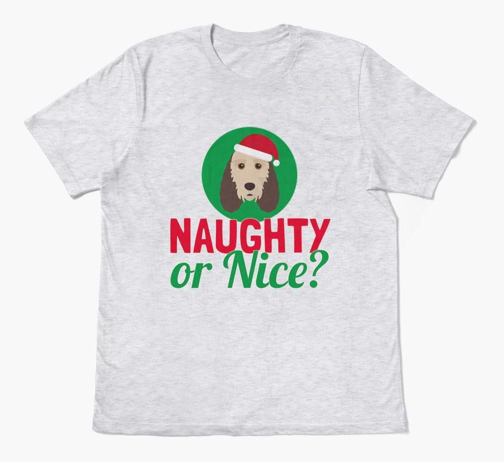 'Naughty or Nice?' - Personalized {breedFullName} Adult T-Shirt