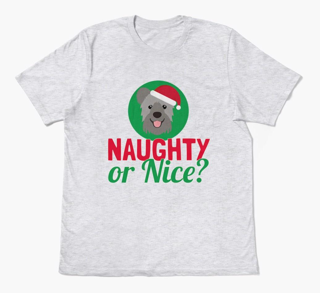 'Naughty or Nice?' - Personalized {breedFullName} Adult T-Shirt