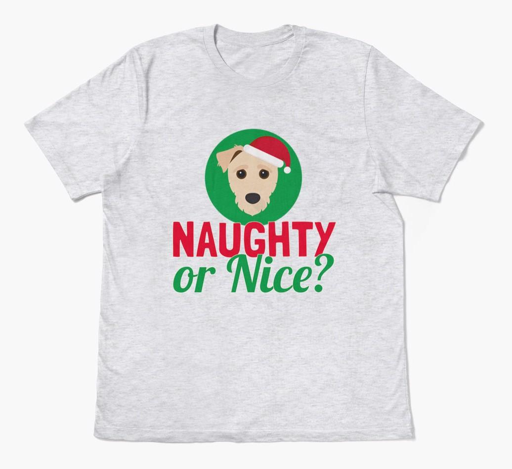 'Naughty or Nice?' - Personalized {breedFullName} Adult T-Shirt