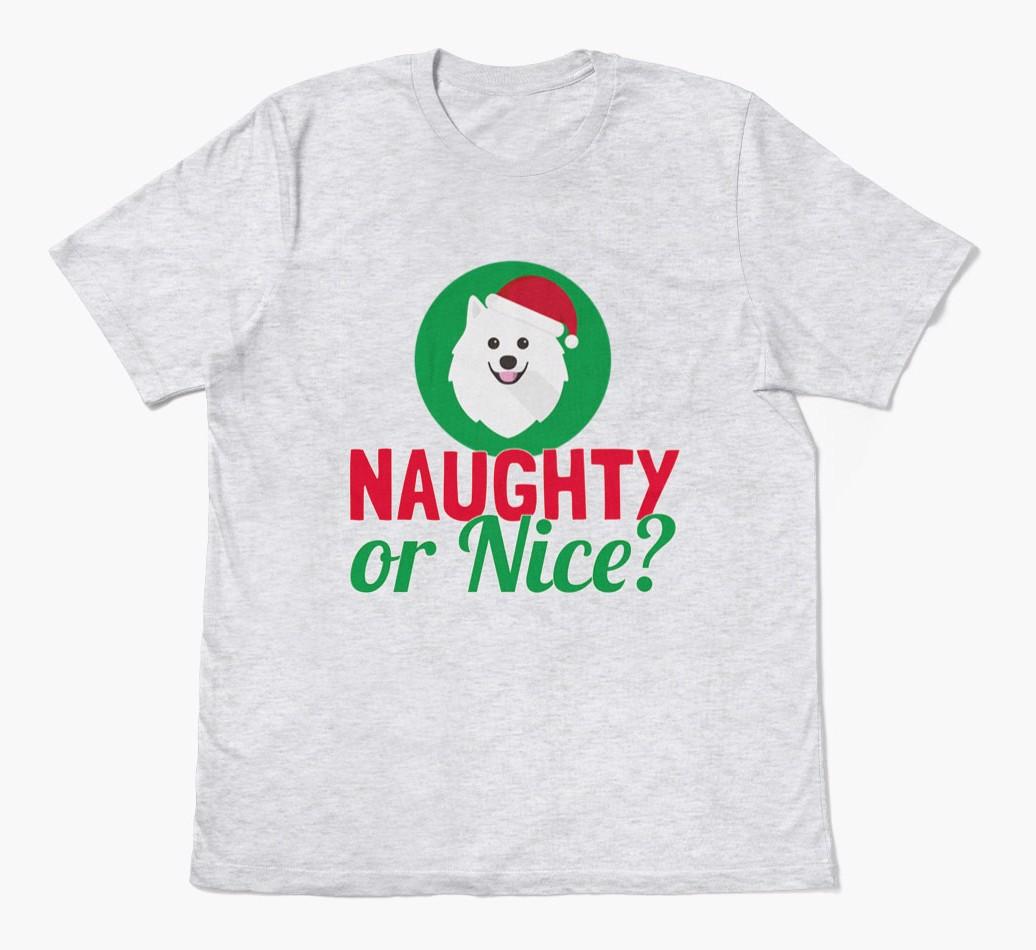 'Naughty or Nice?' - Personalized {breedFullName} Adult T-Shirt