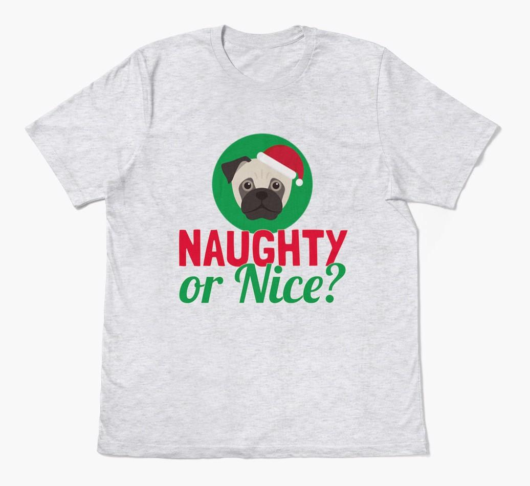 'Naughty or Nice?' - Personalized {breedFullName} Adult T-Shirt