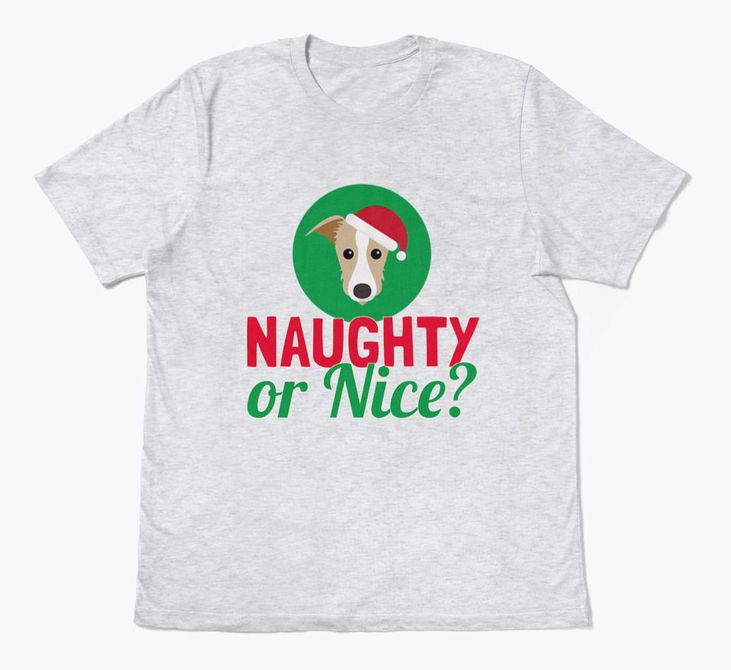 'Naughty or Nice?' - Personalized {breedFullName} Adult T-Shirt