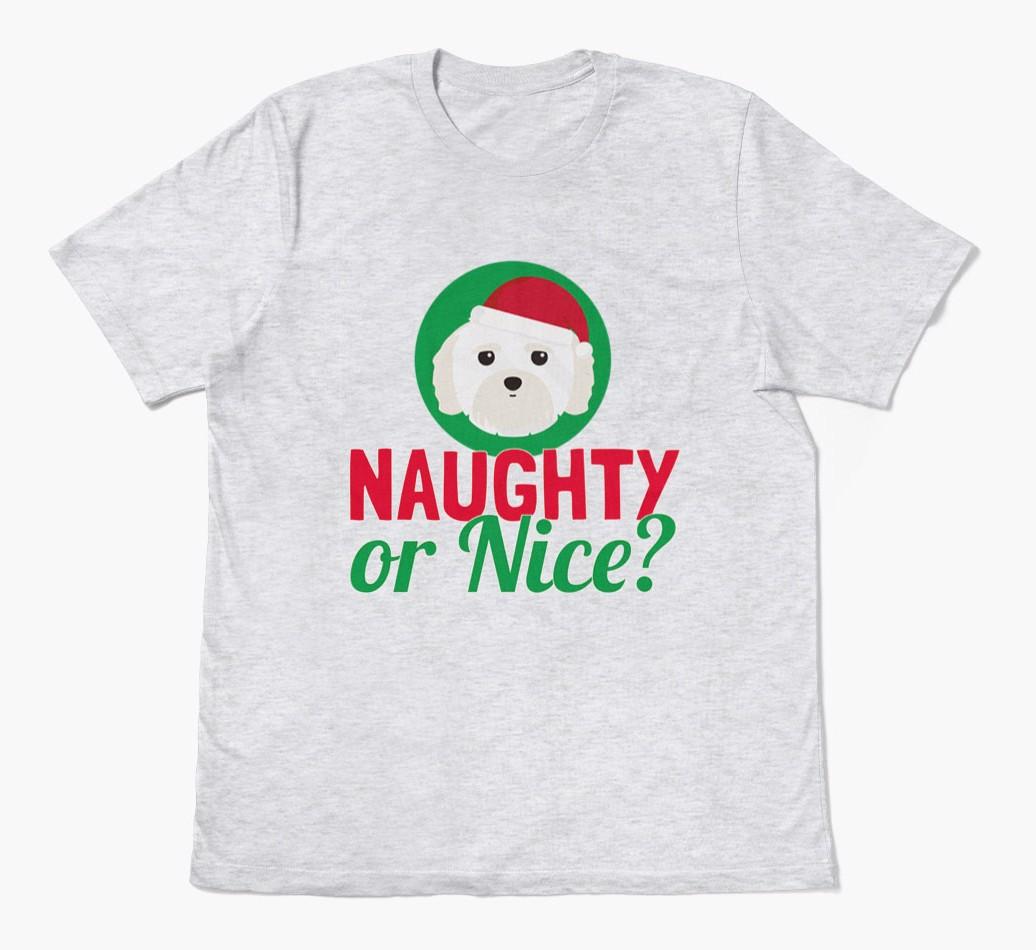 'Naughty or Nice?' - Personalized {breedFullName} Adult T-Shirt