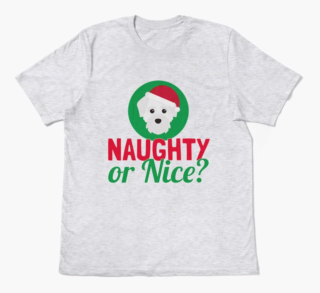 'Naughty or Nice?' - Personalized {breedFullName} Adult T-Shirt