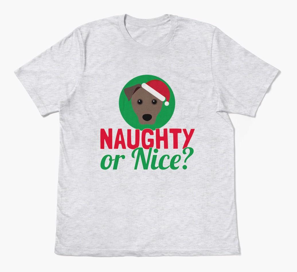 'Naughty or Nice?' - Personalized {breedFullName} Adult T-Shirt